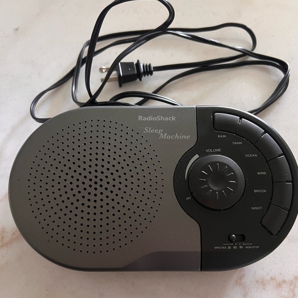 Radio Shack Sleep Machine Black Multiple Sleep Sounds Tested Works Great - Picture 2 of 4